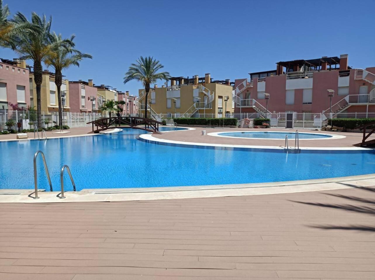 Vera - Playa Fantástico Apto 1-4 Huésped Piscina a 100 m Playa con Parking Terraza URB Laguna Beach Playas de Vera Extérieur photo